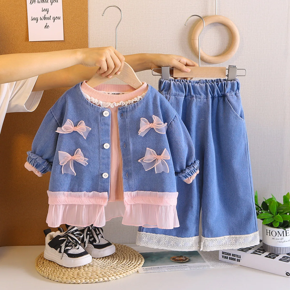 MILANCEL Conjunto de otoño para niños con abrigo y pantalón - imagen 4