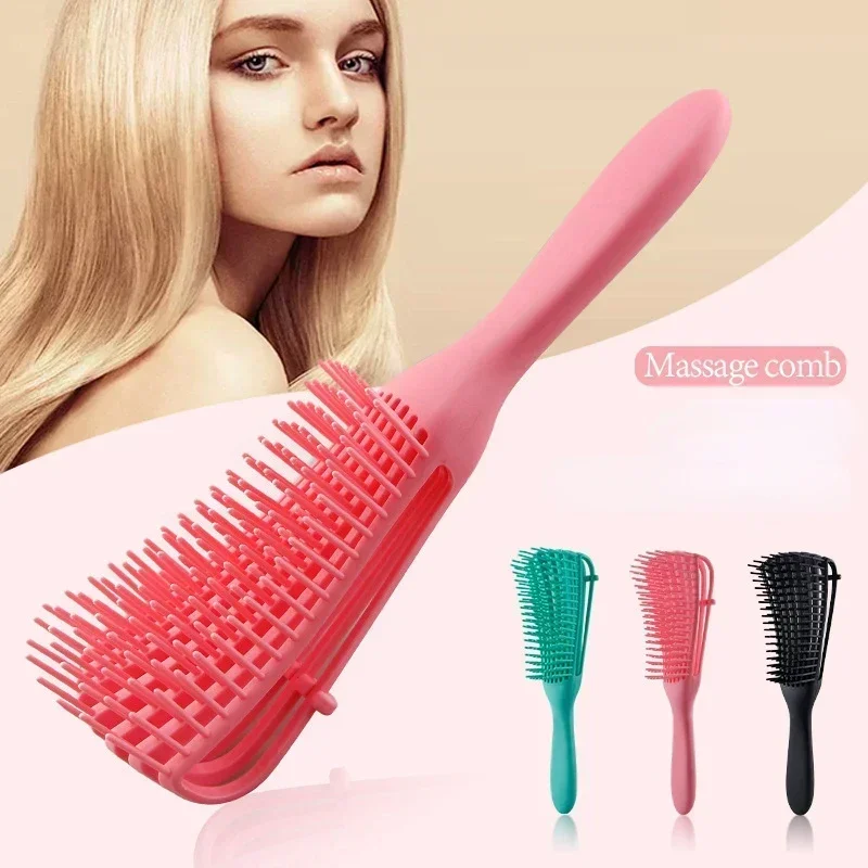 Cepillo desenredante para cabello rizado infantil con masaje suave - imagen 5