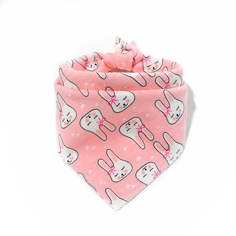 Babero bandana de algodón con diseños de animales para bebé - imagen 2