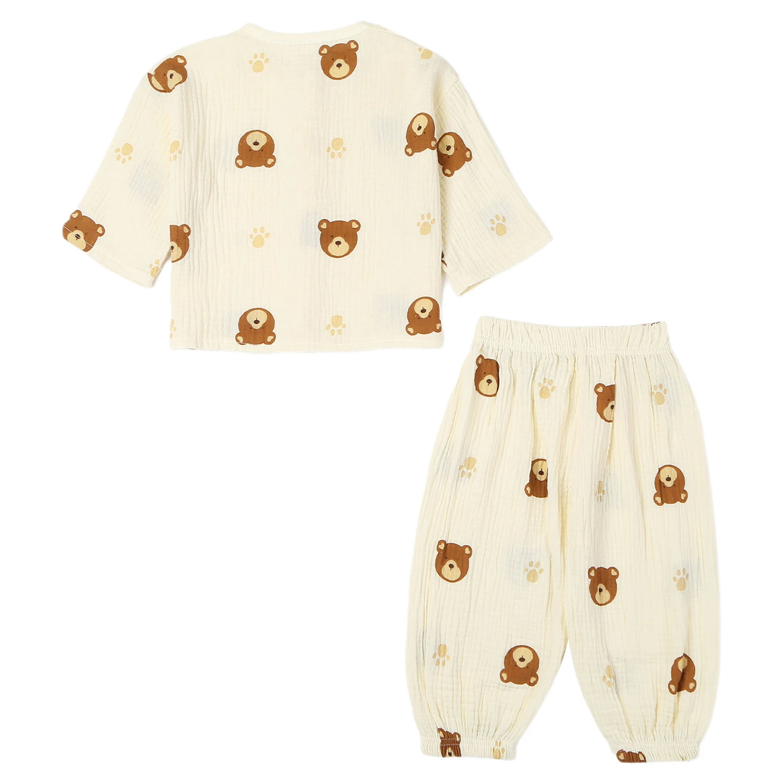 Pijamas de verano de algodón fino con camisa y pantalón dibujos - imagen 2