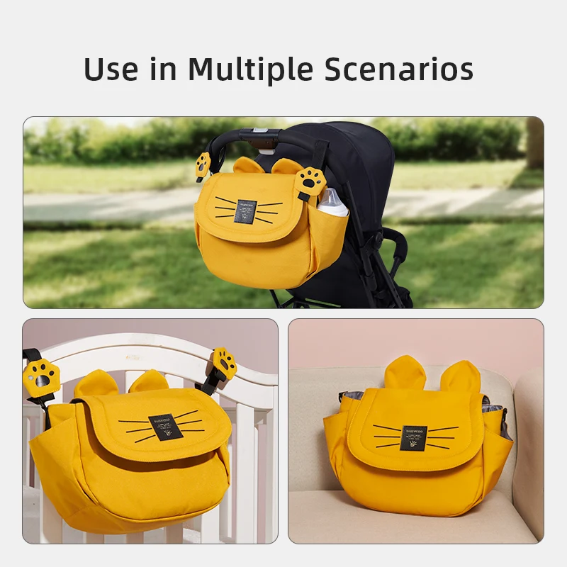 Sunveno Bolsa de pañales: gran capacidad para mamá, bebé y cochecito - imagen 5