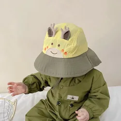 Gorra de pesca bebé con protección UV, ala ancha y solapa para cuello