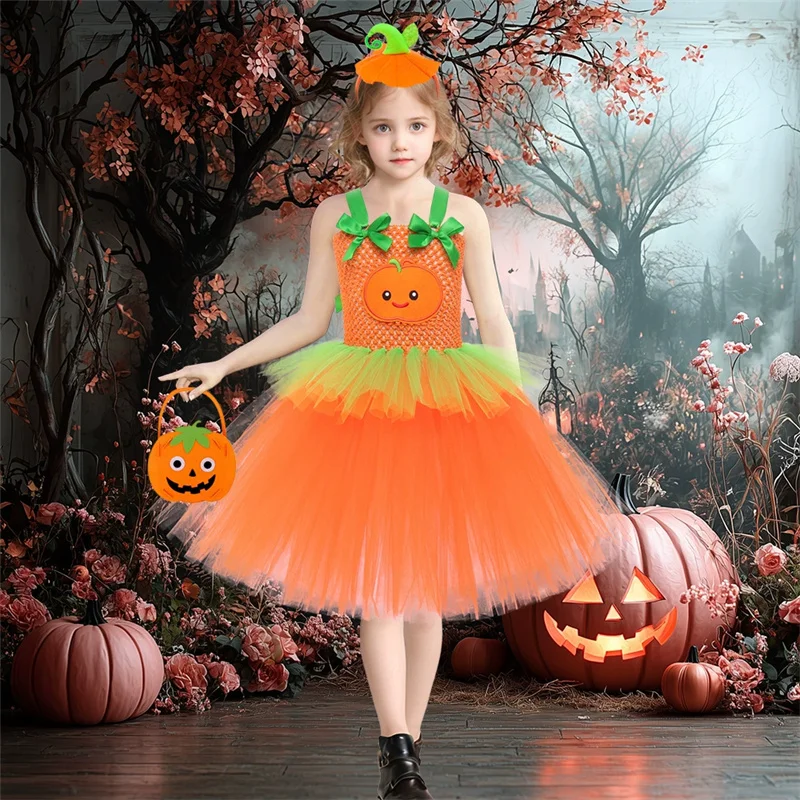Vestido de Halloween para niña de tul con diseño de princesa - imagen 4