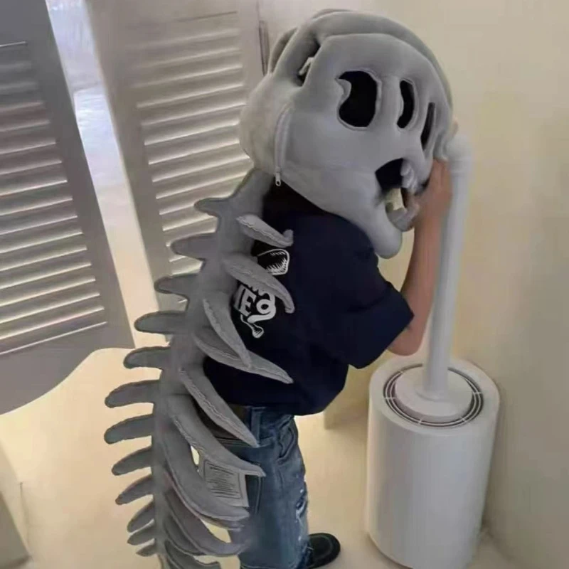Peluche con esqueleto de dinosaurio suave para regalo y fiesta - imagen 3