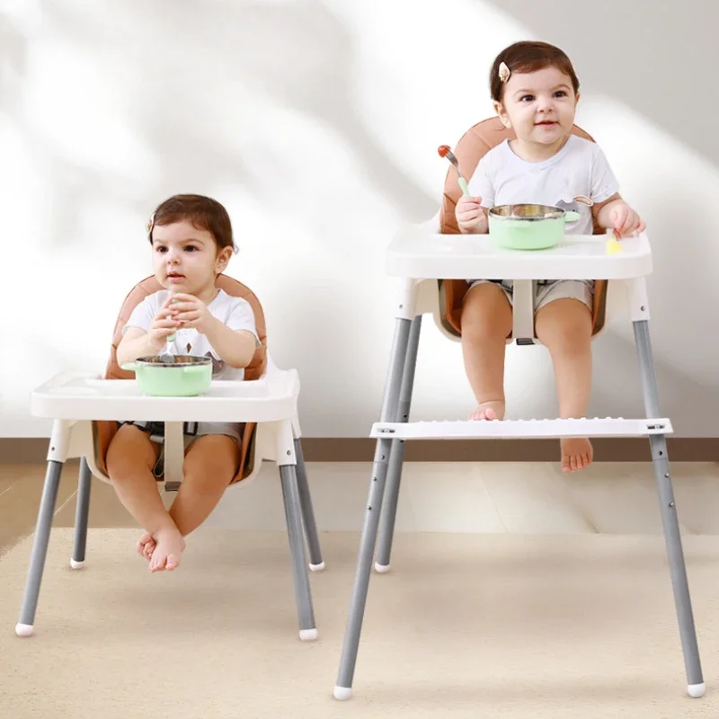 Silla alta para niños con bandeja extraíble y asiento ajustable
