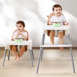 Silla alta para niños con bandeja extraíble y asiento ajustable