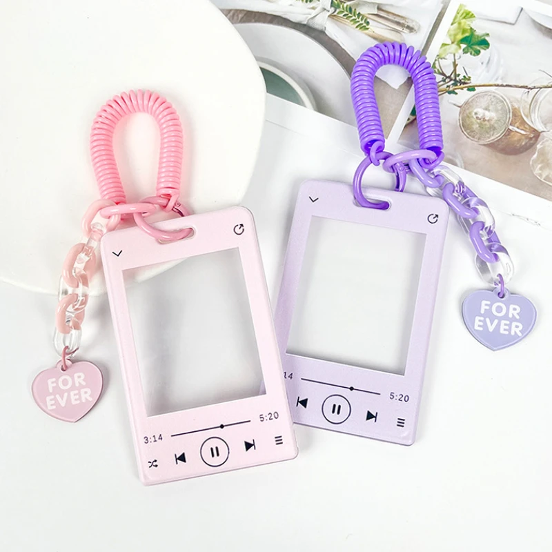 Tarjetero escolar acrílico transparente, llavero y funda para ídolo - imagen 2