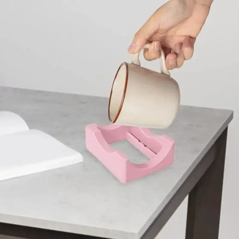 Soporte antideslizante para vasos y tazas de silicona con ángulos - imagen 2