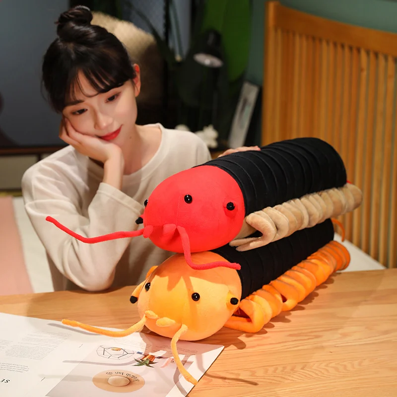 Almohada de peluche ciempiés realista larga para niños - imagen 4