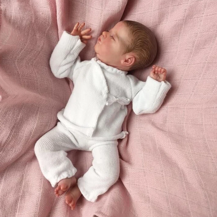 Muñeca bebé realista de vinilo y silicona suave, piel 3D - imagen 2