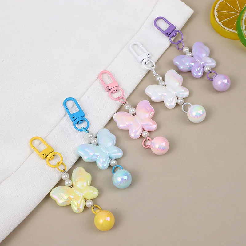 Llavero de perlas con lazo – Joyería infantil para niñas - imagen 5