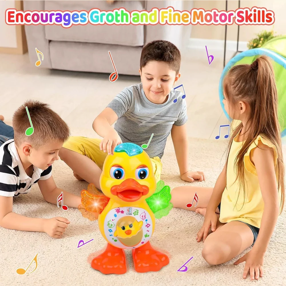 Pato eléctrico musical con luces intermitentes para bebés y niños - imagen 5