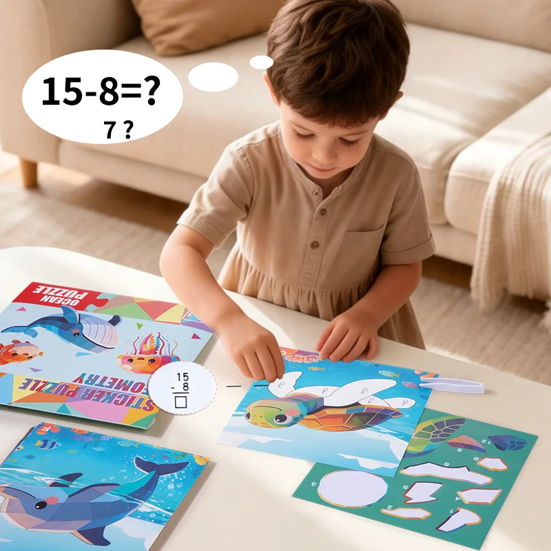 Rompecabezas 3D geométrico de mosaico para niños, concentración - imagen 5