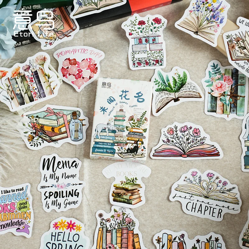 Pegatinas florales creativas para álbumes, diarios y manualidades - imagen 4