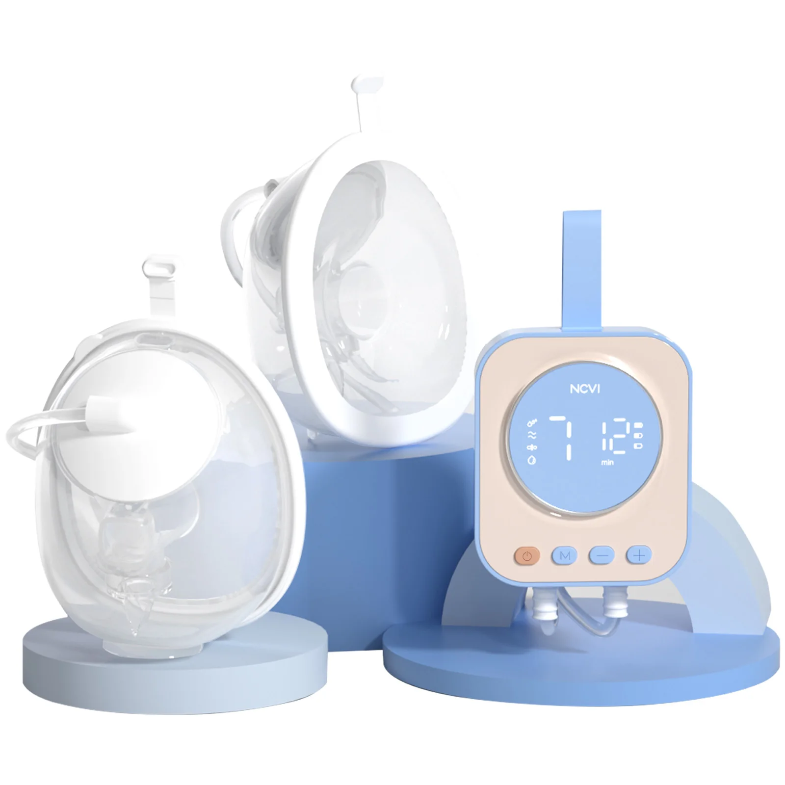 NCVI extractor de leche eléctrico portátil con copas recolectoras