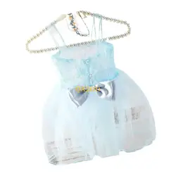 QX2D Vestido transpirable de recién nacido con lazo y diadema
