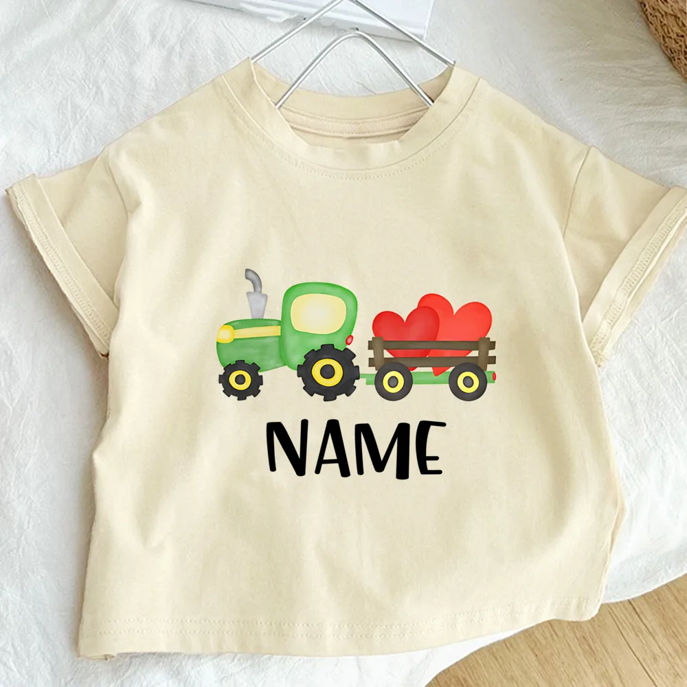 Camiseta infantil San Valentín con excavadora para niño pequeño - imagen 5