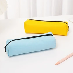 Portatodo para lápices grande liso con cremallera minimalista