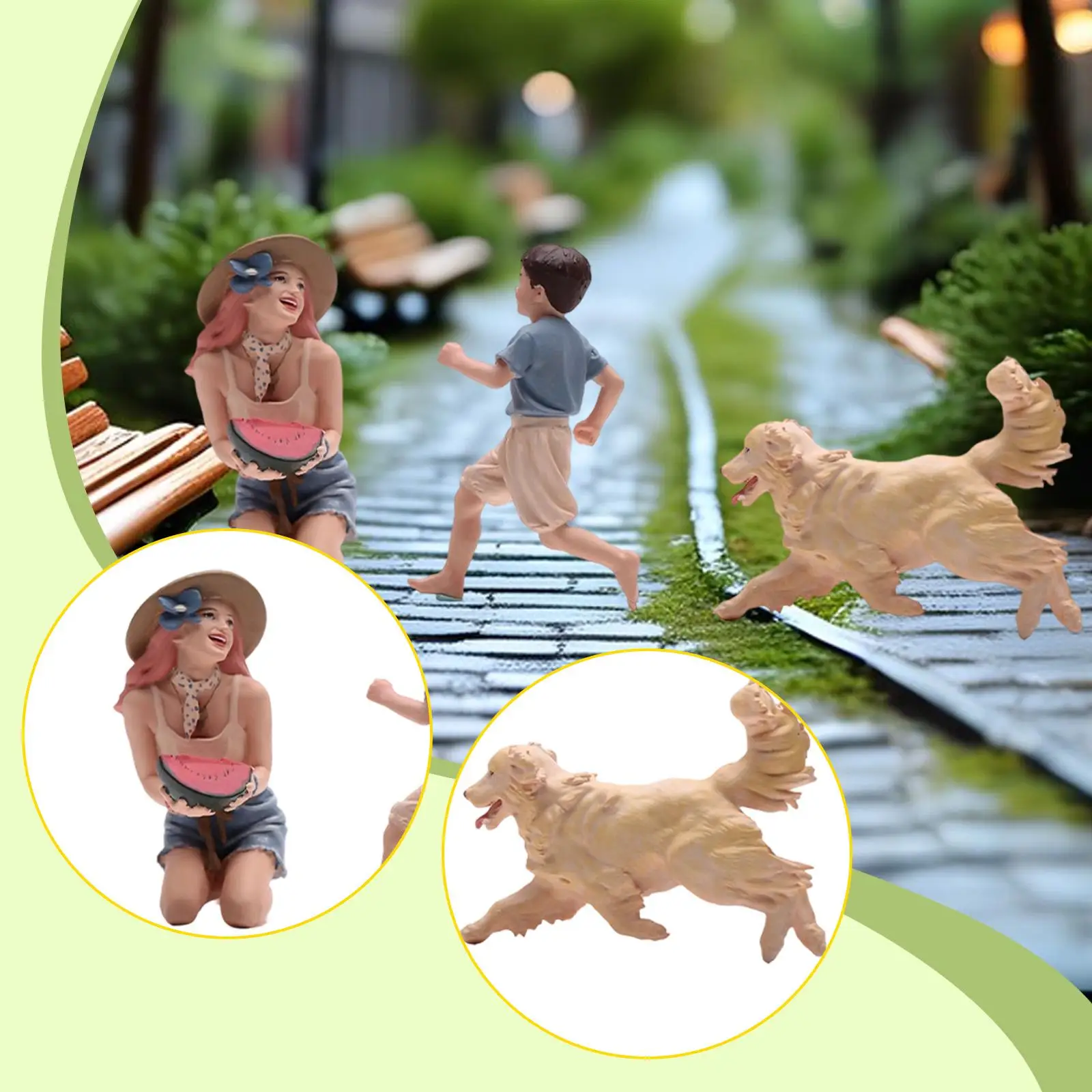 Figura de resina para dioramas y micropaisajes, femenina - imagen 3