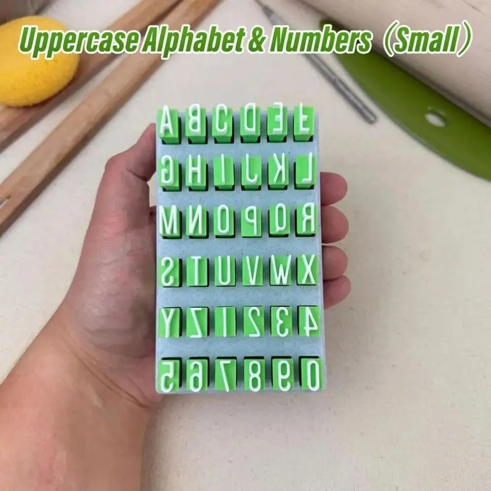 Letras para arcilla de cerámica con relieve para manualidades - imagen 3