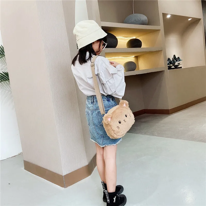 Bolsa de felpa con animales para niños – Estilo kawaii, alta capacidad - imagen 4