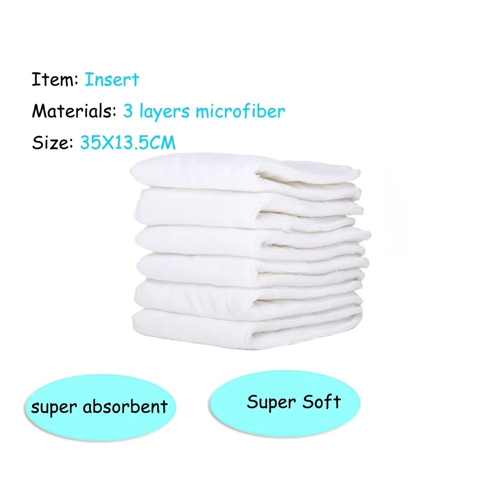 Pañal de tela con bolsillo para bebé lavable y reutilizable - imagen 5