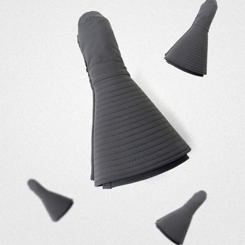 Sombrero de pesca anti-UV ala grande plegable con cuerda antiviento - imagen 5