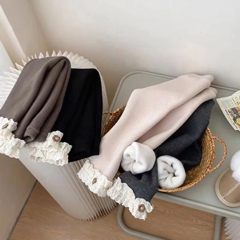 MILANCEL Leggings de invierno para niñas con forro polar patchwork - imagen 4