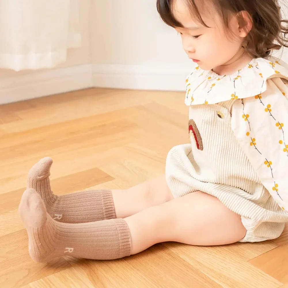 Calcetines cortos de algodón para niños – estilo coreano, color liso - imagen 5