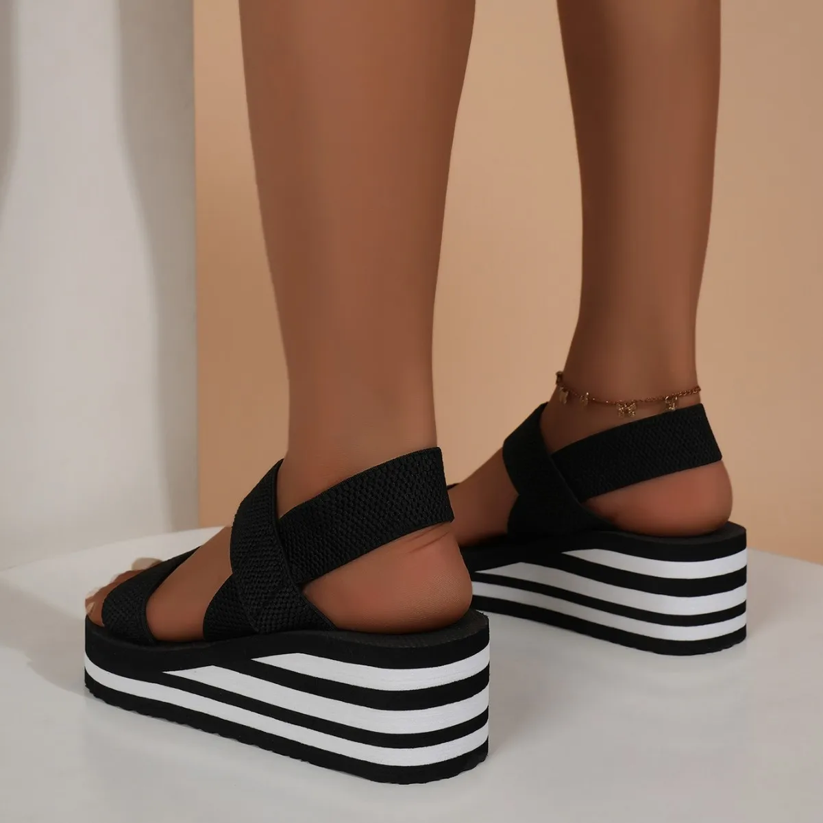 Sandalias de verano mujer de cuña ligeras con suela EVA suave - imagen 5