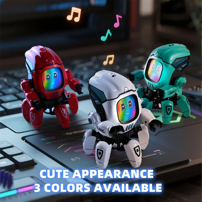 Robot LED interactivo infantil - 6 brazos musicales para niños - imagen 5