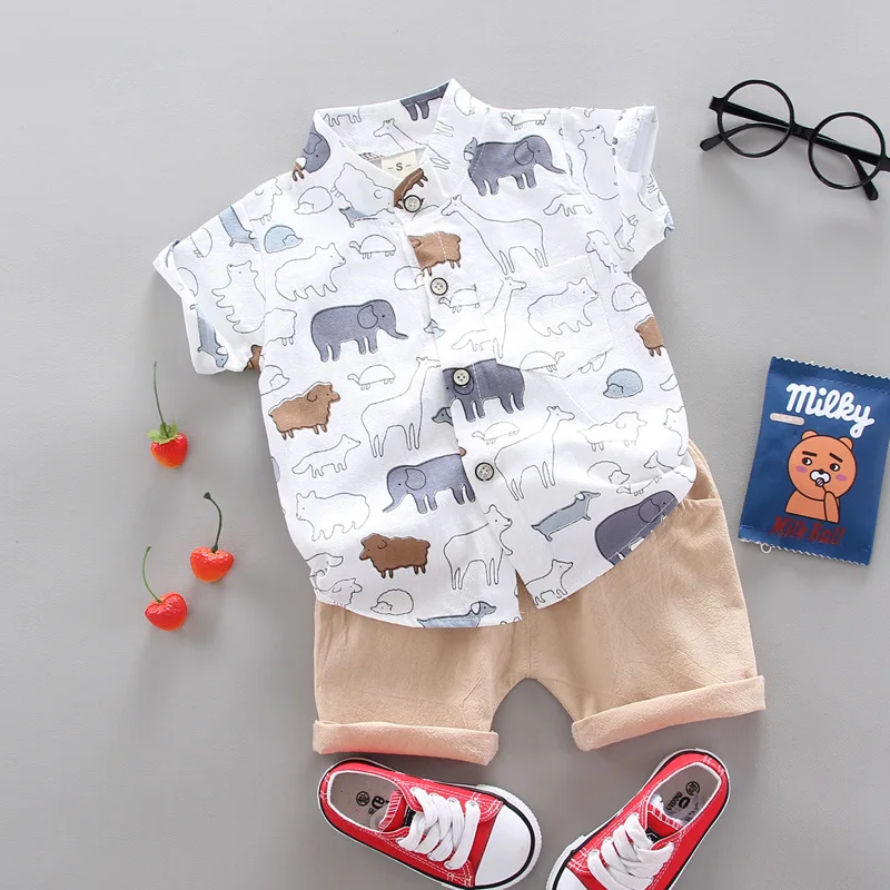 Conjunto de verano informal para bebé con pantalones cortos – moda - imagen 4