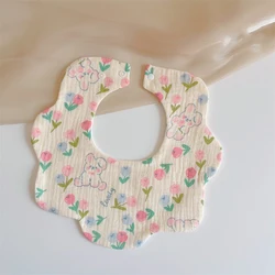 Babero impermeable de gasa para bebé – Dibujo animado