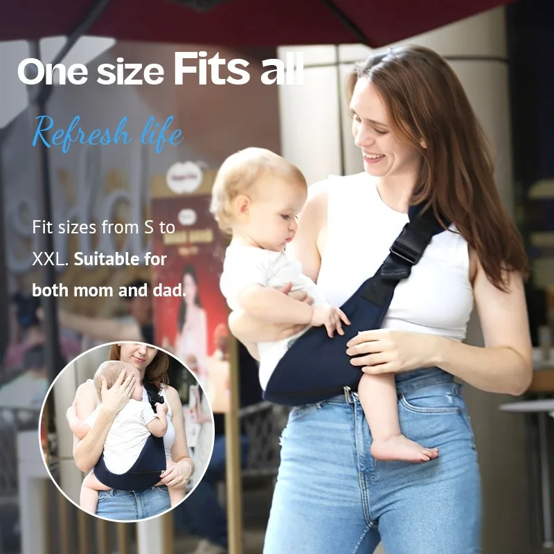 PANGDUBE Portabebés ergonómico cruzado para bebés 3–12 meses - imagen 4