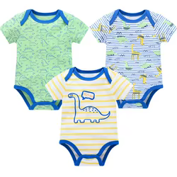 Body bebé niña algodón manga corta – Estampado fresco
