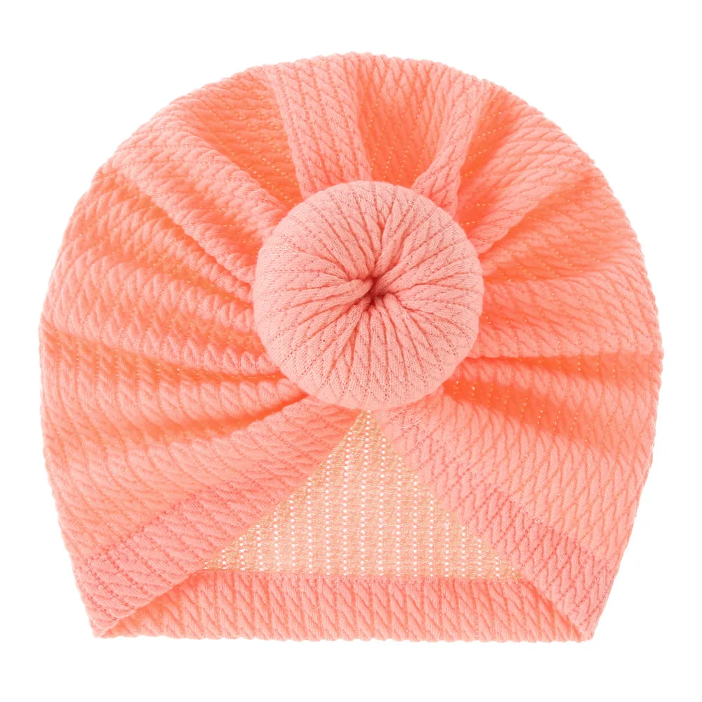 Gorro turbante de punto suave para bebé – Algodón para recién nacido - imagen 4