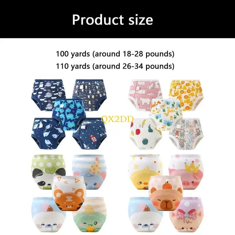 Pantalones de entrenamiento para bebé QX2D con dibujos animados - imagen 2
