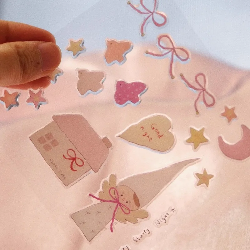 Pegatinas de gel con lazos estilo dibujos animados para móvil cuaderno - imagen 5
