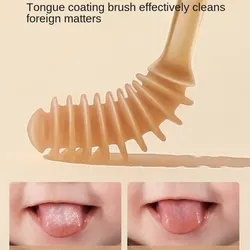 Cepillo de dientes de silicona para bebé - suave y limpiador de lengua