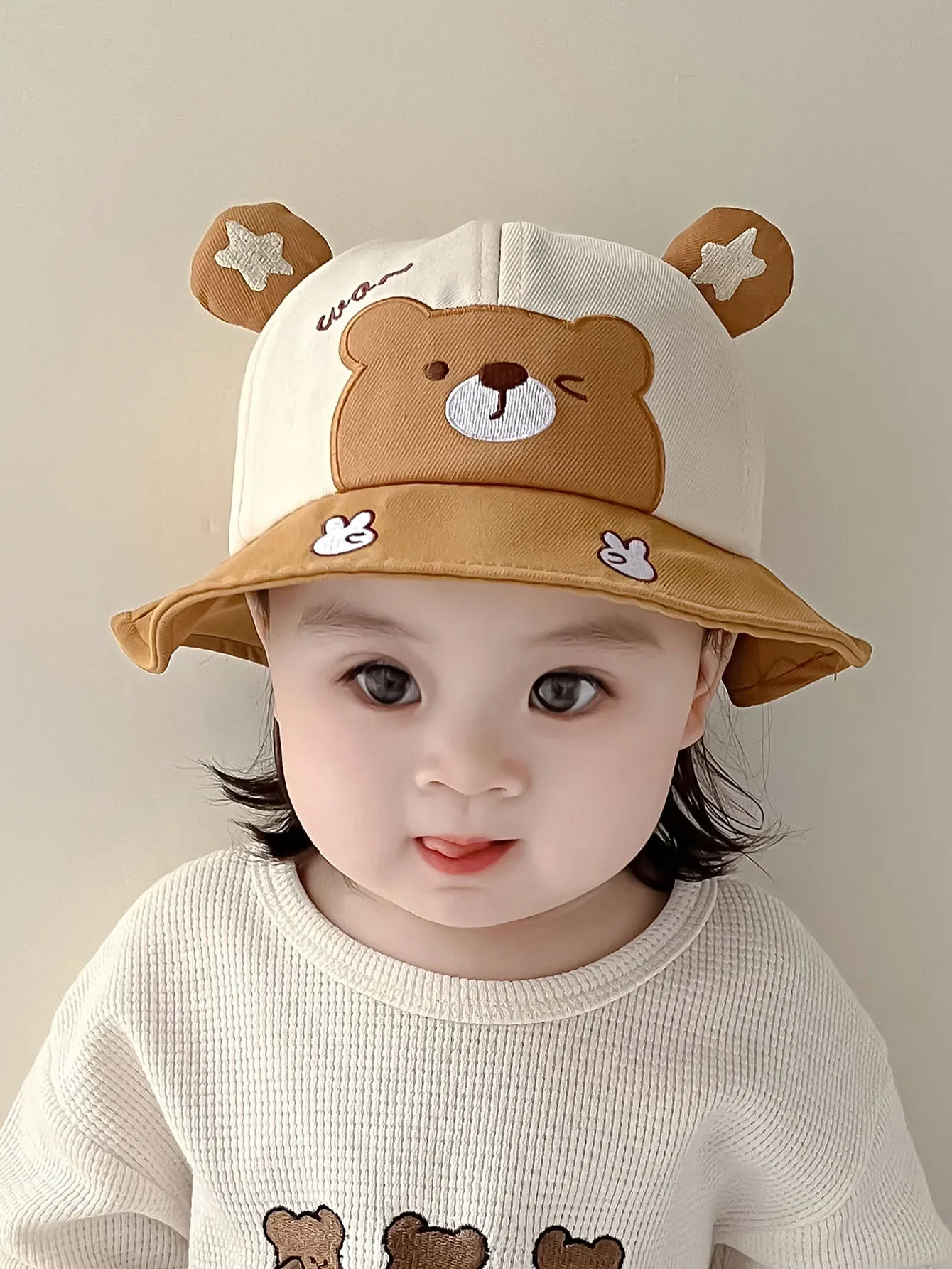 Gorra marinera para bebé con oso y rana – Verano - imagen 5