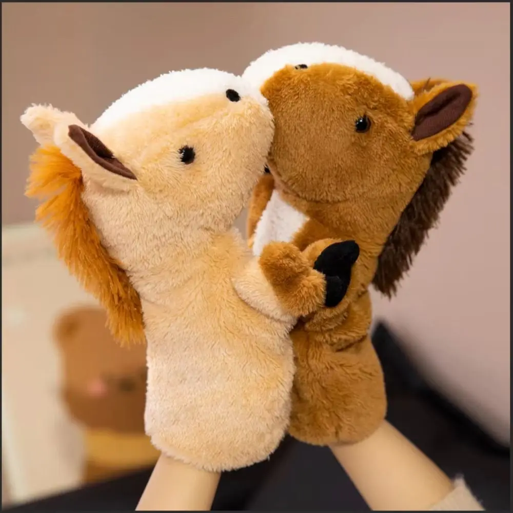 Marioneta de mano de caballo para contar cuentos, suave - imagen 2