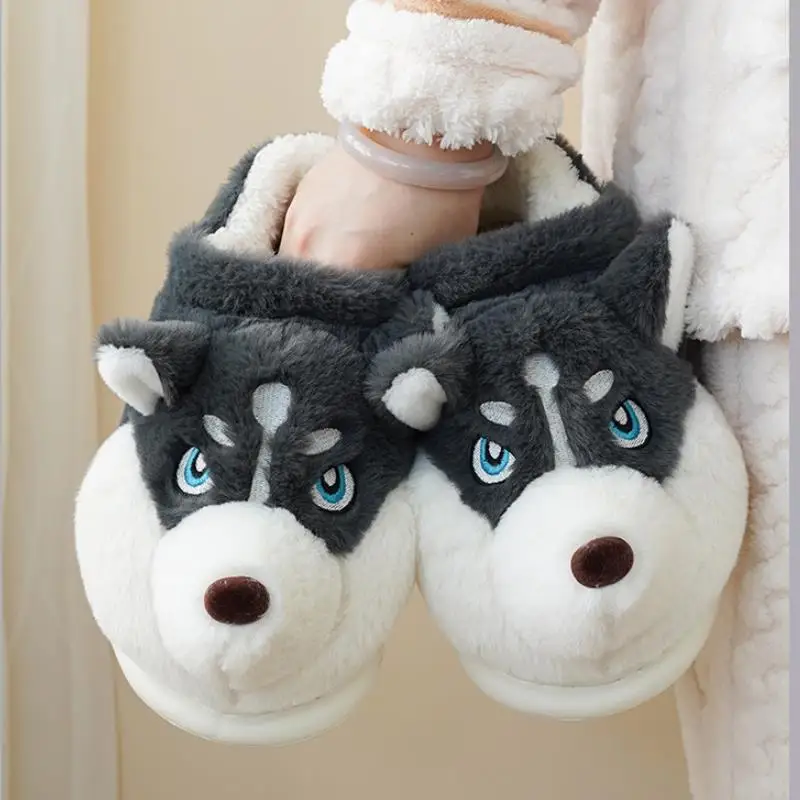 Zapatos Husky infantil de dibujos animados – Zapatillas invierno algodón - imagen 3