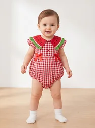 MILANCEL body de verano para bebé con estampado sandía y lazo