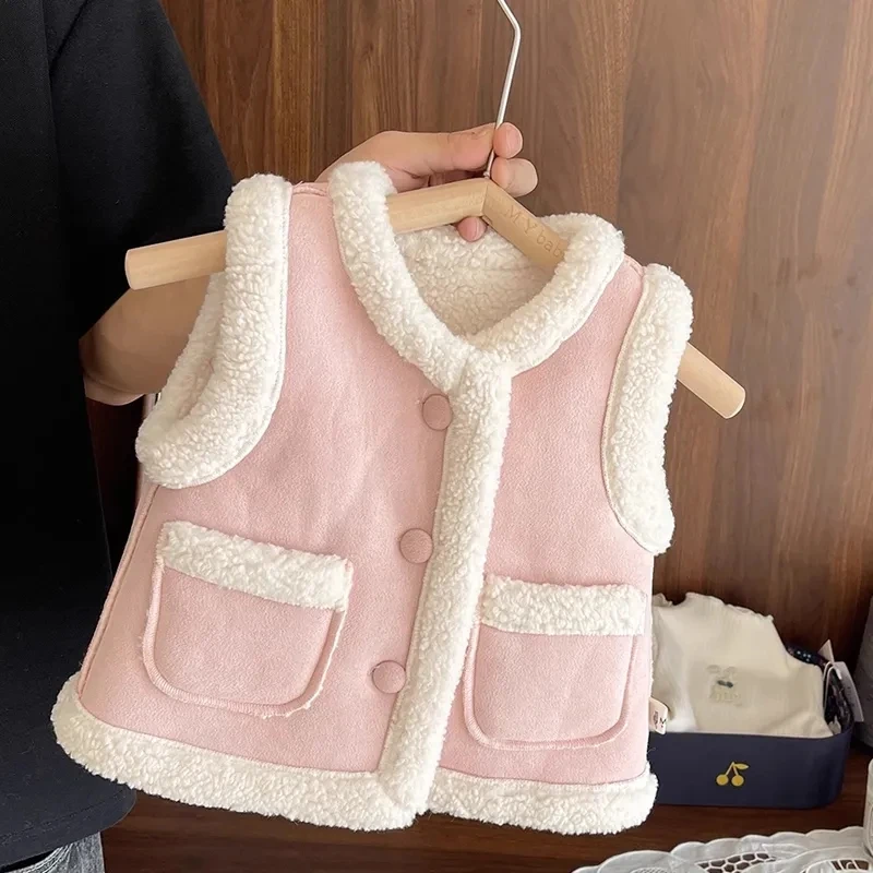 Chaleco de felpa para niña - visual 3