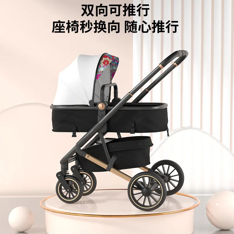 Cochecito bebé plegable con asiento reclinable - imagen 4
