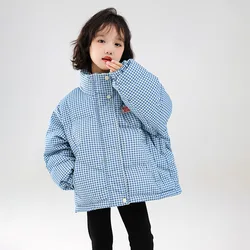 Parka acolchada de invierno para niños y niñas con cremallera