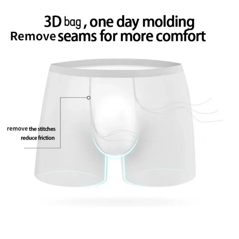 Boxer seda helada sin costuras para hombre – Transpirable ultrafino - imagen 2