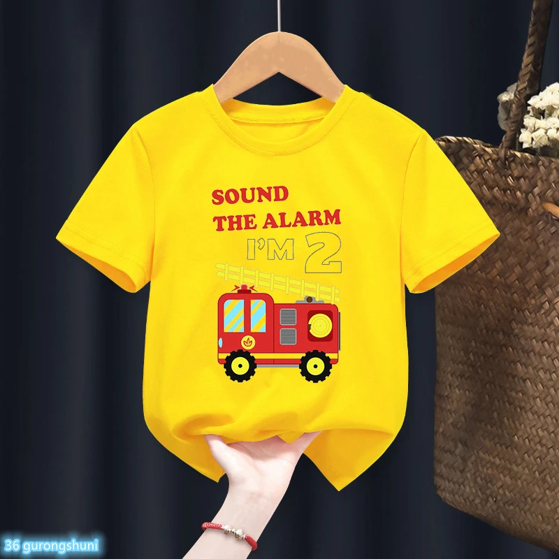 Camiseta de bomberos para niño – Tallas 2-9 años - imagen 2