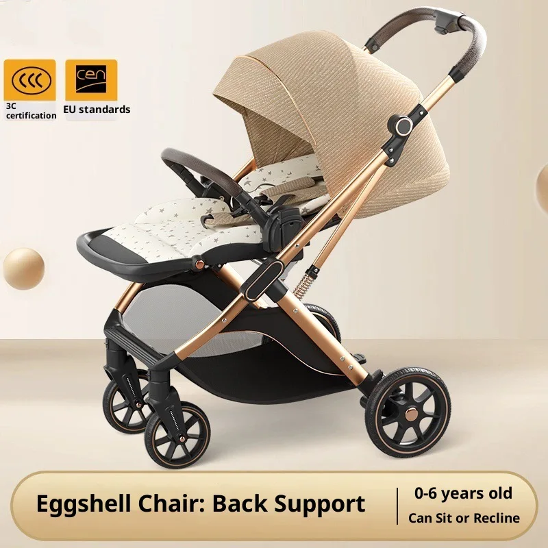 Cochecito de bebé bidireccional reclinable para recién nacido - imagen 3
