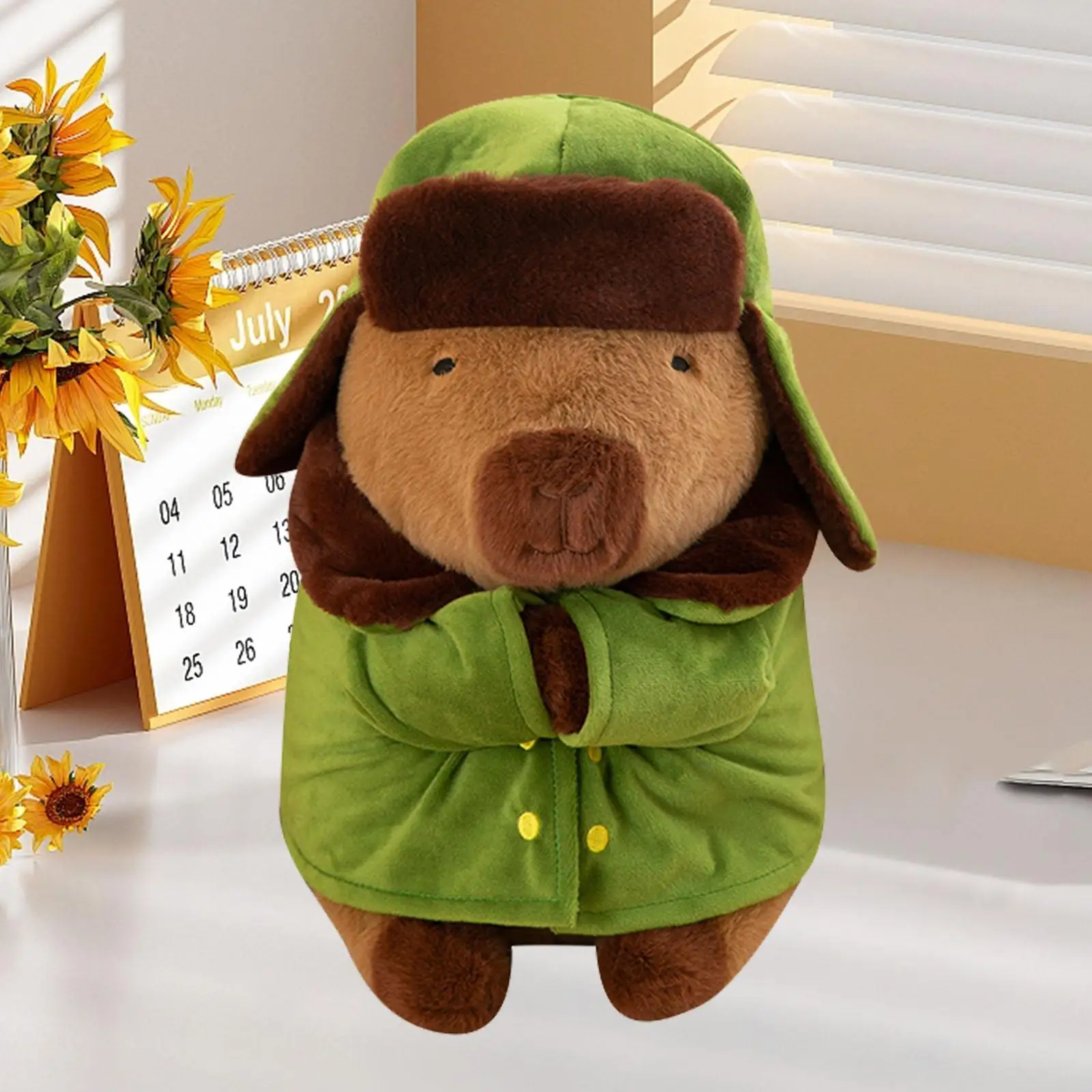 Peluche capibara suave para decorar habitación infantil, coleccionable - imagen 4